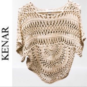 Kenar Women’s Crochet Boho Top Cream - Small